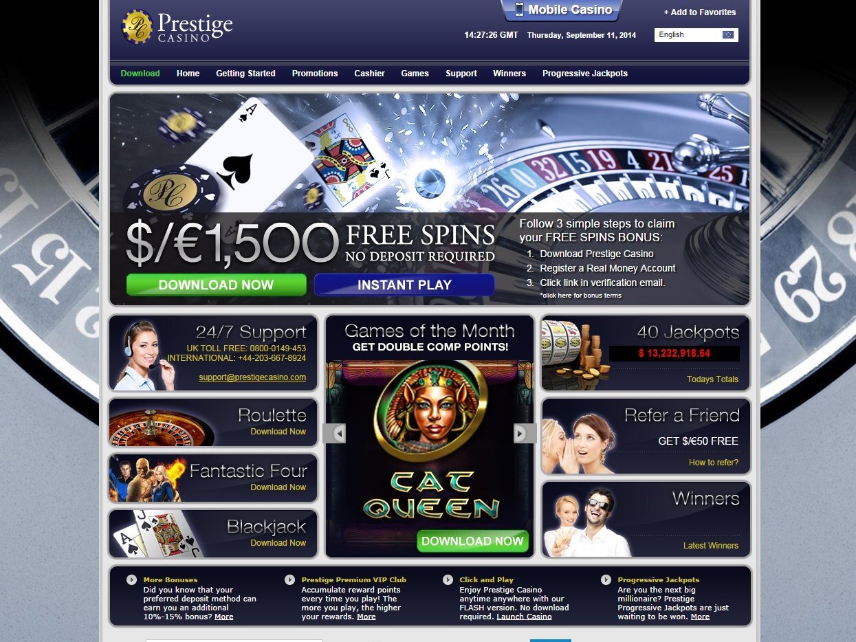 Play Prestige Casino Live